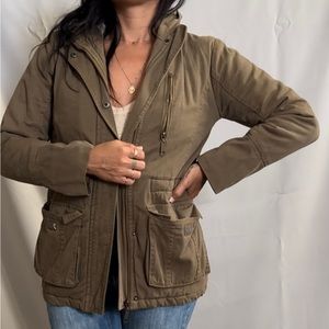 EMOI lined overcoat with hoodie in girls size 12